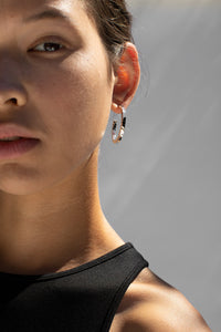 Textured Half Hoop Earring Plated Earrings MODU Atelier 
