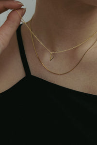 The Initial Necklace Gold Plated Sterling Silver Necklace MODU Atelier 