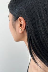 Thick circle Ear Cuff-GLD Plated Earrings MODU Atelier 