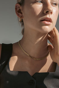 Thick Curb Chain Necklace Plated Necklace MODU Atelier 