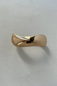 Thick Wave Bangle-GLD Plated Bracelet MODU Atelier 