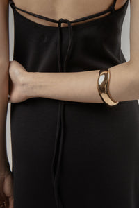 Thick Wave Bangle, Gold Plated Bracelet MODU Atelier 