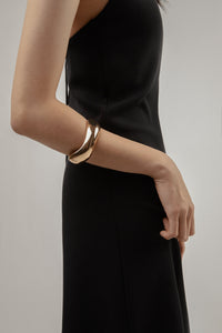 Thick Wave Bangle, Gold Plated Bracelet MODU Atelier 