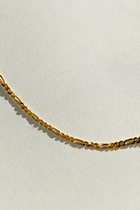 Thin Figaro Bracelet Gold Plated Sterling Silver Bracelet MODU Atelier 