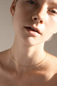 Thin Figaro Necklace Gold Plated Sterling Silver Necklace MODU Atelier 