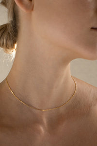 Thin Figaro Necklace Gold Plated Sterling Silver Necklace MODU Atelier 