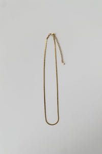 Thin Herringbone Chain Necklace Plated Necklace MODU Atelier 