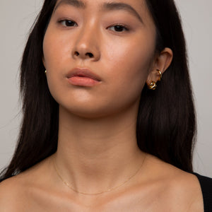 Thin Square Chain Necklace 14K Gold Necklace MODU Atelier 