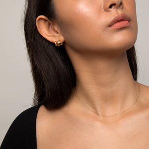 Thin Square Chain Necklace 14K Gold Necklace MODU Atelier 