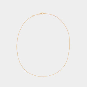 Thin Square Chain Necklace 14K Gold Necklace moduatelier 