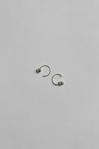 Thin Wire Ball Earring Sterling Silver Earrings MODU Atelier 