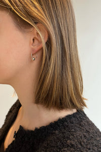 Thin Wire Ball Earring Sterling Silver Earrings MODU Atelier 