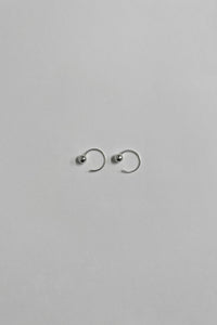 Thin Wire Ball Earring Sterling Silver Earrings MODU Atelier 
