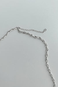 Twisted Loop Link Chain Necklace Sterling Silver Necklace MODU Atelier 