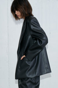 Victor Faux Leather Oversized Jacket RECTO 