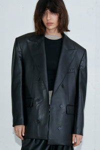 Victor Faux Leather Oversized Jacket RECTO 