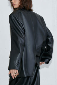 Victor Faux Leather Oversized Jacket RECTO 