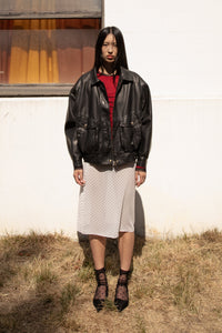 Vintage Inspired Vegan Leather Jacket, Black Outerwear MODU Atelier 