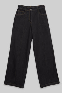 Wide Leg Dark Wash Denim Jean MODU Atelier 