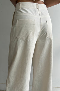 Wide-Leg Trousers, Cream Pants MODU Atelier 