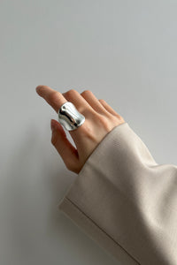 Wide Round Band Ring Sterling Silver Ring MODU Atelier 