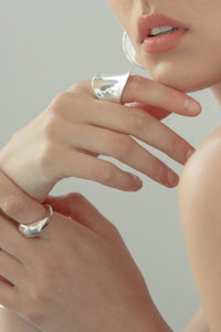 Wide Round Band Ring Sterling Silver Ring MODU Atelier 