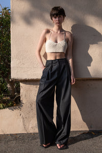 Wool Wide Tuck Pants Pants LVIR 