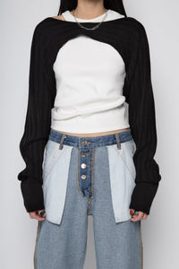 Woven Bolero Cardigan MODU Atelier 