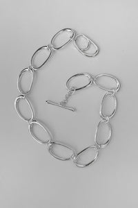 X-large link Necklace-SIL Plated Necklace MODU Atelier 