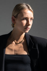 Z Snake Chain Necklace Plated Necklace MODU Atelier 